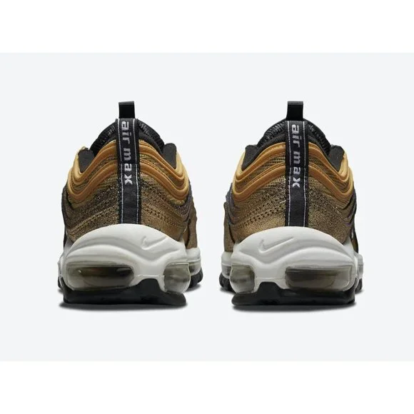 Nike Air Max 97 Golden Gals Metallic Gold Women's Sneakers Size 6 DO5881-700 - Picture 3 of 5